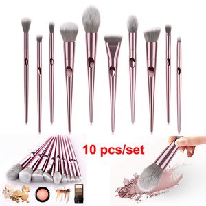 Premium Makeup Brush Set Professional Cosmetics Brushes 10 pcs Kit Foundation Blending Powder Blush Concealers Eye Shadows Brush