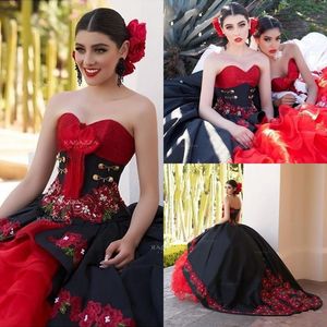 Black Ball Gown Quinceanera Dresses 2020 Off Shoulder Ruffles Sweet 16 Dresses vestidos de quinceaneras Custom Made