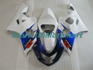 SUZUKI GSXR600 750 K4 04 05 GSXR 600 GSXR 750 2004 2005 mavi beyaz grenaj için Motosiklet Fairing kiti SF110 set