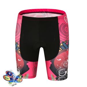 2020 Nya cykelbyxor Kvinnor Sommarcykel Shorts 19D Gel Coolmax Pad Outdoor MTB Girls Ropa Ciclismo Ridcykel Korta Byxor