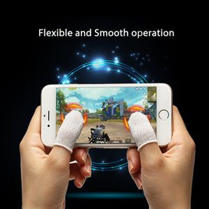 Söttbeständig andningsbar mobil pekskärmsfinger COTS Sensitive Game Controller Tillbehör till iPhone Samsung