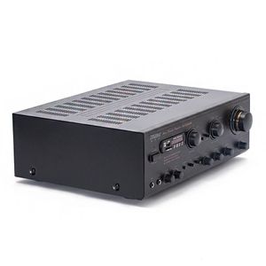 Wholesale usb sd amplifier resale online - Freeshipping channel W high power FM radio USB SD card card package amplifier home theater professional stage AV amplifier