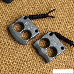 Andy Frankart DFK double finger ring TC4 Titanium Self Defense punch daggers outdoor Buckle Survival pocket EDC Knuck knuckles Multi tools