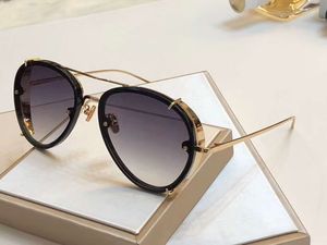 Luxo-Linda Farrow LF731 Pilot Sunglasses Gold Designer Sun Glasses UV400 Lens Top Quality Novo com Caixa MNIZ