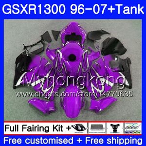 +Tank For SUZUKI GSXR1300 Hayabusa 96 97 98 99 2000 2001 333HM.233 GSX R1300 GSXR 1300 1996 1997 1998 1999 00 01 02 Purple Black Fairings
