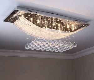 Le più popolari luci da camera da letto contemporanee Lampada da soffitto da pranzo in cristallo Lampadario in cristallo con atmosfera di lusso MYY