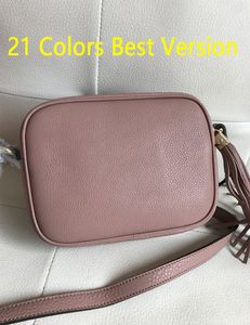 Soho Small Leather Disco Torba 308364 Top wersja 21 Kolory Zawsze Duży Stock W Time Super Jakości Poleć Długie Tassel Women Flap Crossbody