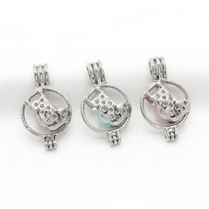 10pcs Hollow Christmas Gift Socks Pearl Cage Fragrance Essential Oil Diffuser Locket Pendants Necklace Aromatherapy Jewelry
