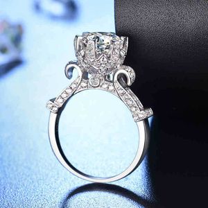 Wholesale round diamond rings for sale - Group buy Luxurious Plate Group Luxury Round Diamond Ring Electroplate White Gold War In Paradise Ring Propose Marry Naked Drill Diamond Ring