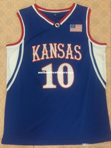 # 10 KIRK HINRICH Kansas Jayhawks Basketball Jersey Todos os Tamanhos Bordados Costurados Personalize qualquer nome e nome Colete XS-6XL Jerseys