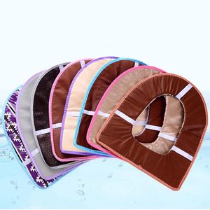 Wholesale Eco-Friendly Cover Pad Cushion Bathroom Accessories Winter Washable Washroom Toilet Seat Cover Soft Warmer Mat Flannel DH0462