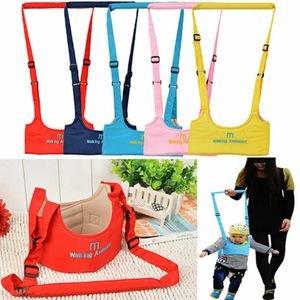 Baby Walker Toddler Harness Assistant Ryggsäck Leash för barn Barnband Lärande Walking Child Safety Reins 5 st / Set grossist