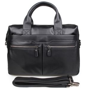 Designer-Men's Bag with Cowhide Head, Hand-held Bill of Lading, Shoulder Slanting Business Briefcase