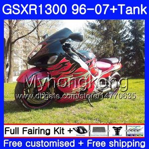 + 탱크 스즈키 GSXR1300 하야부사 96 97 98 99 2000 2001 333HM.216 GSX R1300 GSXR 1300 1996 1997 1998 1999 00 01 02 레드 불길 바람막이