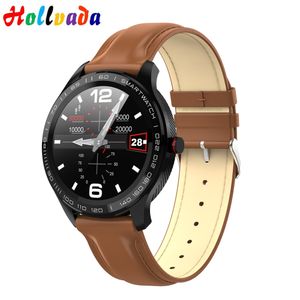 L9 Akıllı İzle Erkekler EKG + PPG Tansiyon 24h Nabız IP68 su geçirmez Bluetooth Smartwatch Android iOS VS L5 L7 zamanlı