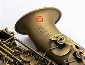 Japan Kuno Kas-991a Ny E Flat Sax Alto Saxofon Antik koppar med munstycke Väska och tillbehör