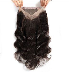 Brazilian Bodywave Wave 360 Lace Frontal Virgin Hair Remy Hair Pre Plucked Full 360 Human Hair Exrensions