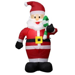 120 cm Outdoors Inflatable Santa Claus Figura Toys Jardín Decoraciones de Navidad Newyear EE. UU. UE UE UE AU enchufe