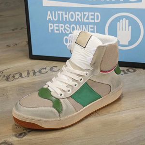 designer dam Platta Casual skor Reseläder snörning sneaker Bokstäver kvinna sko 100% kohud mode män gym Running High top dam boots Stor storlek 36-41-42-45 us4-us11