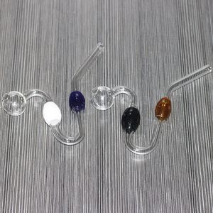 Snakelike Glass Oil Burner Pipes Pyrex Oil Burner Hand Glass Pipe Colorful Glass Smoking Pipes New Arrivals High Quality Wholesales