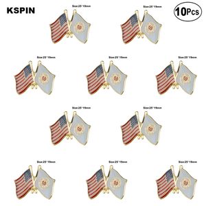 U.S.A & Lutheran Lapel Pin Flag badge Brooch Pins Badges 10Pcs a Lot