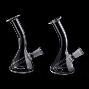 Säljer Mini Glass Beaker Bongs Vattenrör 4,0 tum höjd med 10 mm Feminne Glasoljeriggar Gratis frakt