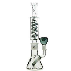 Freezable Glass Beaker Bongs Condenser Coil Oil Dab Rigs Diffused Downstem Water Pipes Build A Bong mm Male Joint With Bowl