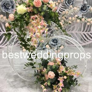 decoration New style( 60cm diameter 1pcs ,80cm diameter1 pcs one set)Marriage Event Top-rated wedding column crystal pillar for wedding stage