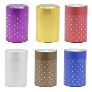 High 7CM Colour Aluminum Alloy Portable Storage Box Inserted Drill Storage Box Storage Tank Smoke Box