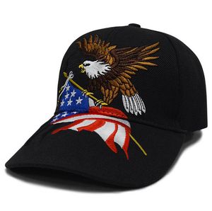 Fashion Donald Trump USA Embroidery Baseball Cap Eagle America flag letter Outdoor Snapback Hats Unisex Travel Causal Sport Caps Ball Caps