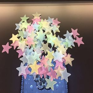 Wholesale sky sport live for sale - Group buy 100 Set Fluorescence D Wall Sticker Luminous Hollow Stars Shaped Decoration Stickers Glowing In The Dark Paster For Baby Kids Room