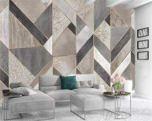 Duvar Kağıtları Ev Dekorasyonu el boyaması basit ağaç geometrik kaplamalar Salon Yatak odası TV Arkaplan Duvar duvar kağıdı