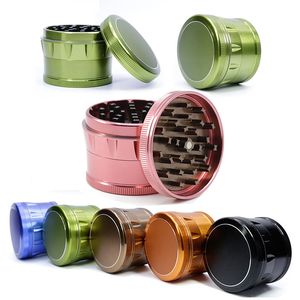 Premium 63MM /2.48" Drum Shape Metal Herb Grinder 4-Piece Aluminum Alloy Hand Muller Tobacco Grinders Smoking Accessories