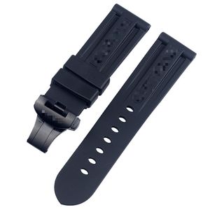 Watch Accessories Fashion New Fit for Panerai premium rubber strap buckle pin buckle butterfly buckle22 24mm212k