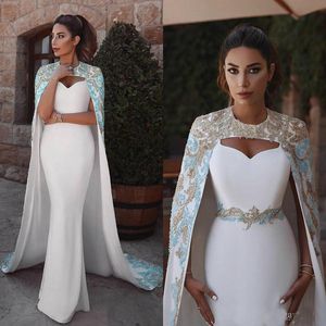 Wrap Saten Boncuklu Arapça Dubai Durum Abiye Giyim ile Denizkızı Gelinlik Modelleri elbiseler de suare