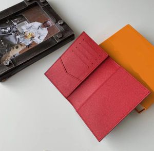 Designer-Qualität Herren-Reisepasshülle Damen-Geldbörse Kartendruck Kartenhalter echtes Leder Damen-Geldbörsenhüllen für Pässe mit bo244L