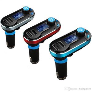 2020 Yeni BT66 Kablosuz Bluetooth FM Verici 2.1 Çift USB Araç Şarj MP3 Çalar Araç Kiti Handfree ile Kutu