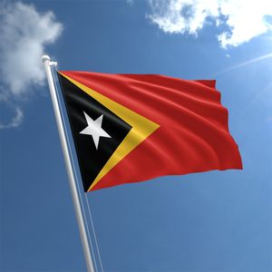 Восточный Тимор флаг 150x90cm 3x5ft пользовательские флаги 100D полиэстер открытый крытый использование, для фестиваля висит реклама