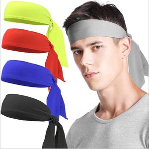 Designer huvudband tennis sport turban huvudband utomhus fitness hårband svett absorberande stretch hårband huvud wrap hår tillbehör b7587