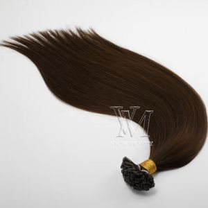 VMAE最高品質ストレートナチュラルブラウンゴールド613ブロンドブラジルケラチンフュージョンプリボンドバージンレミーUチップ人間の髪の伸び