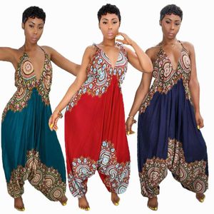 2019 новая летняя мода африканских женщин комбинезон