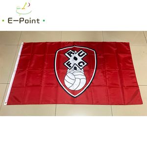 England Rotherham United FC 3 x 5 Fuß (90 cm x 150 cm) Polyester-EPL-Flagge, Banner-Dekoration, fliegende Hausgarten-Flaggen, festliche Geschenke