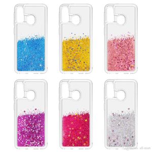 Custodia per Samsung A10E Custodia Protettiva Glitter per Donne Ragazze Carina Galleggiante Liquida 3D Sabbie Mobili Cover Resistente Guscio Rigido Antiurto