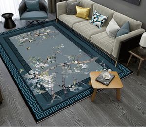 Sea Otter Wiosna Kolor Ręcznie Rysowane Kwiaty I Ptaki 3D Flooring PCV Wodoodporna Podłoga Malarstwo ścienne Custom Photo 3d Murale ścienne Tapeta