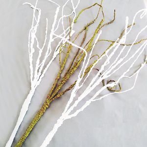 3pcs artificiell falska växt torkade grenar blomma fest hem bröllop dekoration hantverk material cypress grenstång simulering växter