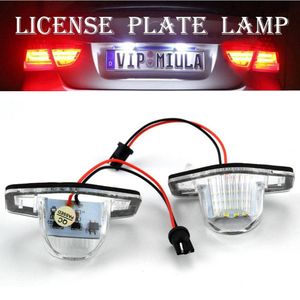 2PCS LED Number License Plate Lights Lamps For Honda Crv Fit Jazz Hrv Frv cr-v Odyssey Stream Insight FR-V White Error Free LED