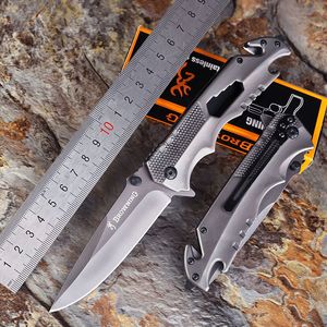 Titanyum Kaplama Bahar Destekli Açılış Katlama Bıçak Açık EDC Kamp Pocket Knife Yüksek Keskin Taktik Survival Bıçakları