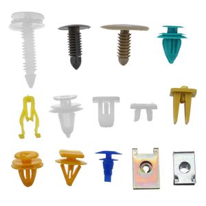 500Pcs Mixed Auto Car Fastener Clip Bumper Fender Trim Plastic Rivet Door Panel