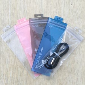 Wholesale plastic case for phone resale online - 7 cm Universal Hot Selling Zipper opp Pudding Bags For Phone Cover Cell Phone Case Plastic packaging Bags For Mobile Phone cable