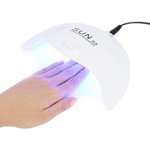 Tamax New Arrival SUN X3 24W UVLED Lamp Nail Dryer Curing for Nail Gel Polish Drying Machine nail art tool